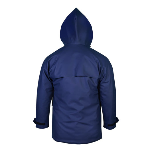 Veste de pluie cirée et matelassée