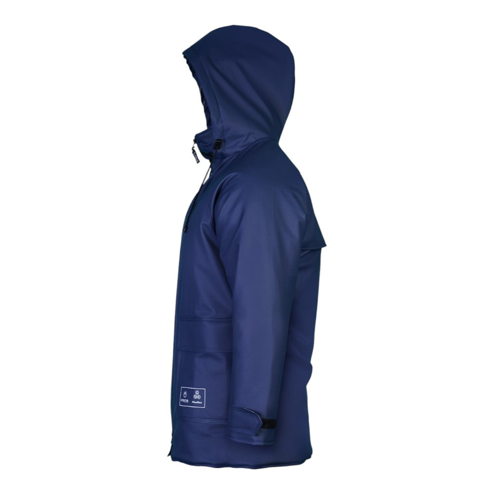 Veste de pluie cirée et matelassée