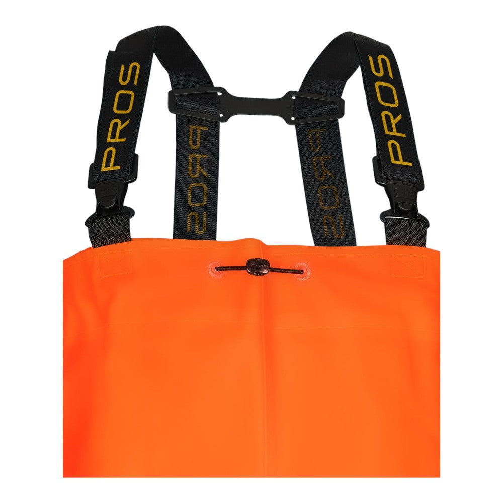 Waders de sécurité fluo avec renforts genoux
