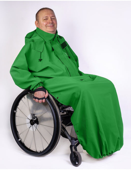 Cape de pluie pour fauteuil roulant