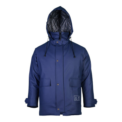 Veste de pluie cirée et matelassée