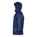 Parka imperméable cirée et molletonnée PROS Wear modèle 103-OCS bleu marine - vue de profil poignet ajustable