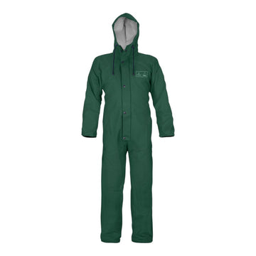 Combinaison de pluie cirée imperméable vert, Made in Europe