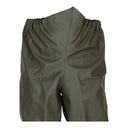 Détail : Taille élastiquée avec soufflet et boutons-pression du pantalon waders PROS Wear SPO3, pour un maintien personnalisé.