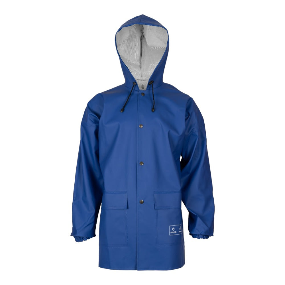 Veste de Pluie Cirée Imperméable bleu électrique, Made in Europe