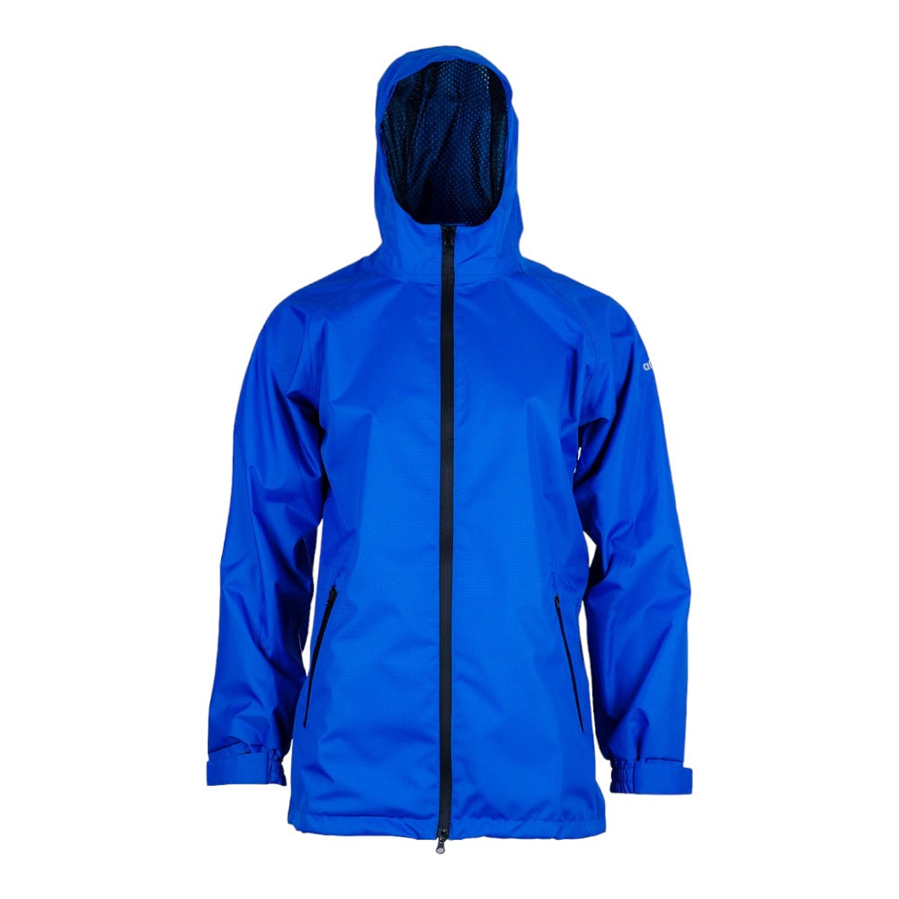 Veste de pluie imperméable et respirante bleu électrique, Made in Europe