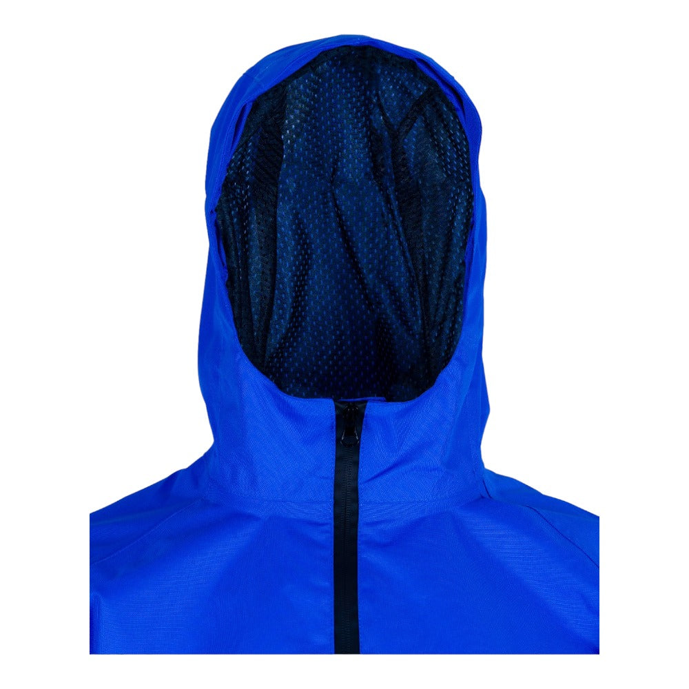 Veste de pluie imperméable et respirante bleu électrique, Made in Europe