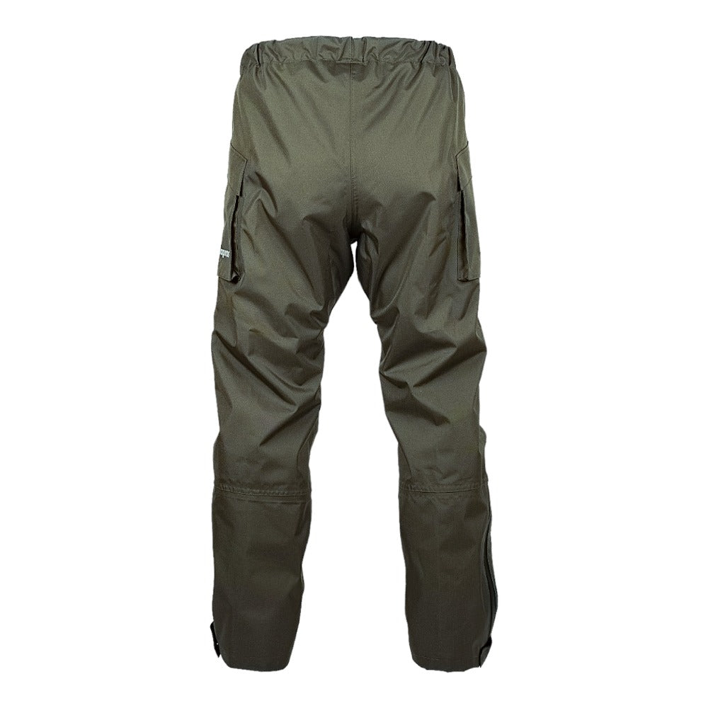 Pantalon de pluie imperméable et respirant olive foncé, Made in Europe