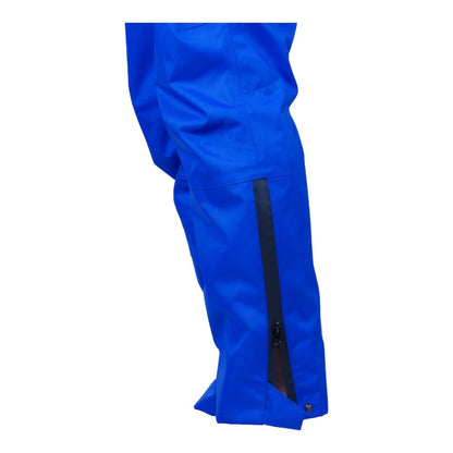 Pantalon de pluie imperméable et respirant bleu électrique, Made in Europe