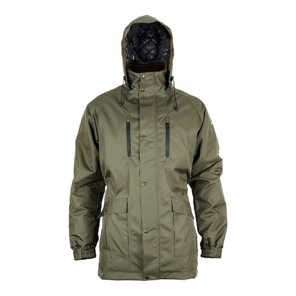 Parka de pluie molletonnée et respirante, Made in Europe