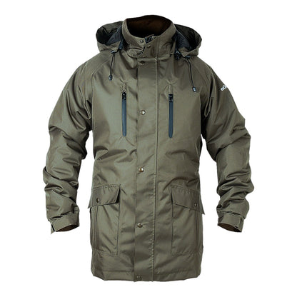 Parka de pluie molletonnée et respirante, Made in Europe