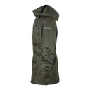 Parka impermeable et respirante molletonnee modele 1031/OC olive fonce PROS Wear protection en membrane certifié EN 343 haute protection thermique et pluie - vue de profil