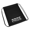Sac a dos cordelette impermeable modele 750 PROS Wear noir tissu PVC Plavitex Classic pour transport d'affaires au sec - vue de face vision plate avec vision cordelettes