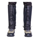 Guetres imperméables et respirantes modele 015 PROS Wear - en textile technique aQuaAir Regular noir - pour randonnée et travail extérieur - vue de face