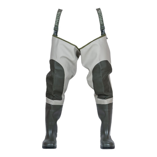 Cuissardes de pêche PVC avec renforts genoux modèle WRP02 PROS Wear (fabrication européenne)