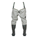 Cuissardes professionnelles PROS Wear WRP02 en PVC, montrant la protection haute des jambes et le maintien arrière - vue de dos.