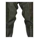 Détail technique : Renforts de genoux anti-abrasion thermosoudés sur les cuissardes de sécurité PROS Wear WRM02/B.
