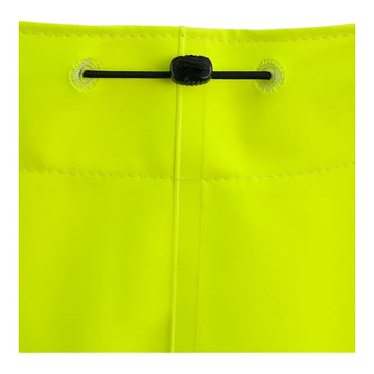 Fluorescent safety waders with knee reinforcements