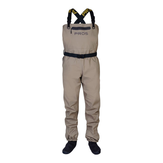 Waders de pêche respirant avec chaussons néoprène {modèle SB04/NEO}