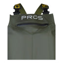 Gros plan : Poche de poitrine à fermeture éclair imperméable et bretelles élastiques à clips ajustables du waders femme SB01/D.