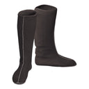 Chaussettes thermiques mi-hautes KL09-L noires PROS-Wear détail texture en feutre isolant absorbant l'humidité et gardant la chaleur.