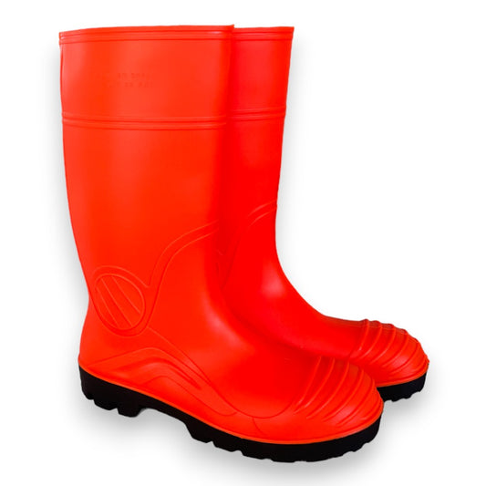 Fluorescent PVC safety boots