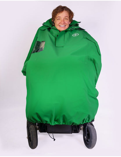 Rain cape for electric wheelchair