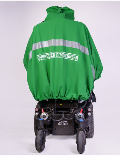 Rain cape for electric wheelchair